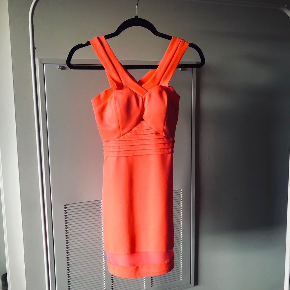 Neon pink dress